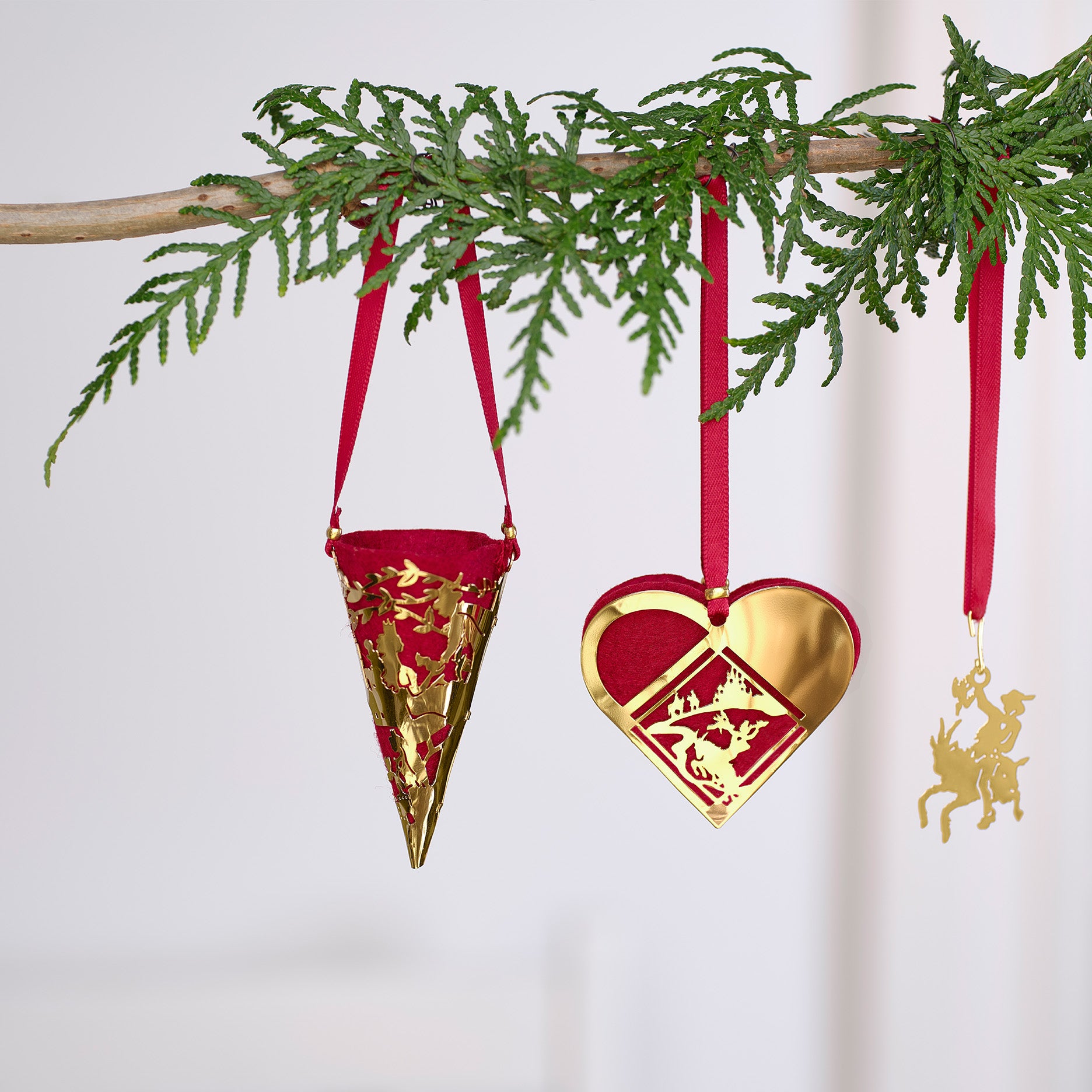 Kræmmerhus mini Klods Hans forgyldt